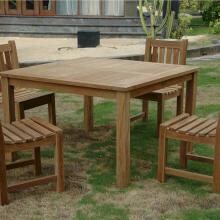 Anderson Teak Windsor 4-Person Teak Patio Dining Set W/ Dining Side Chairs