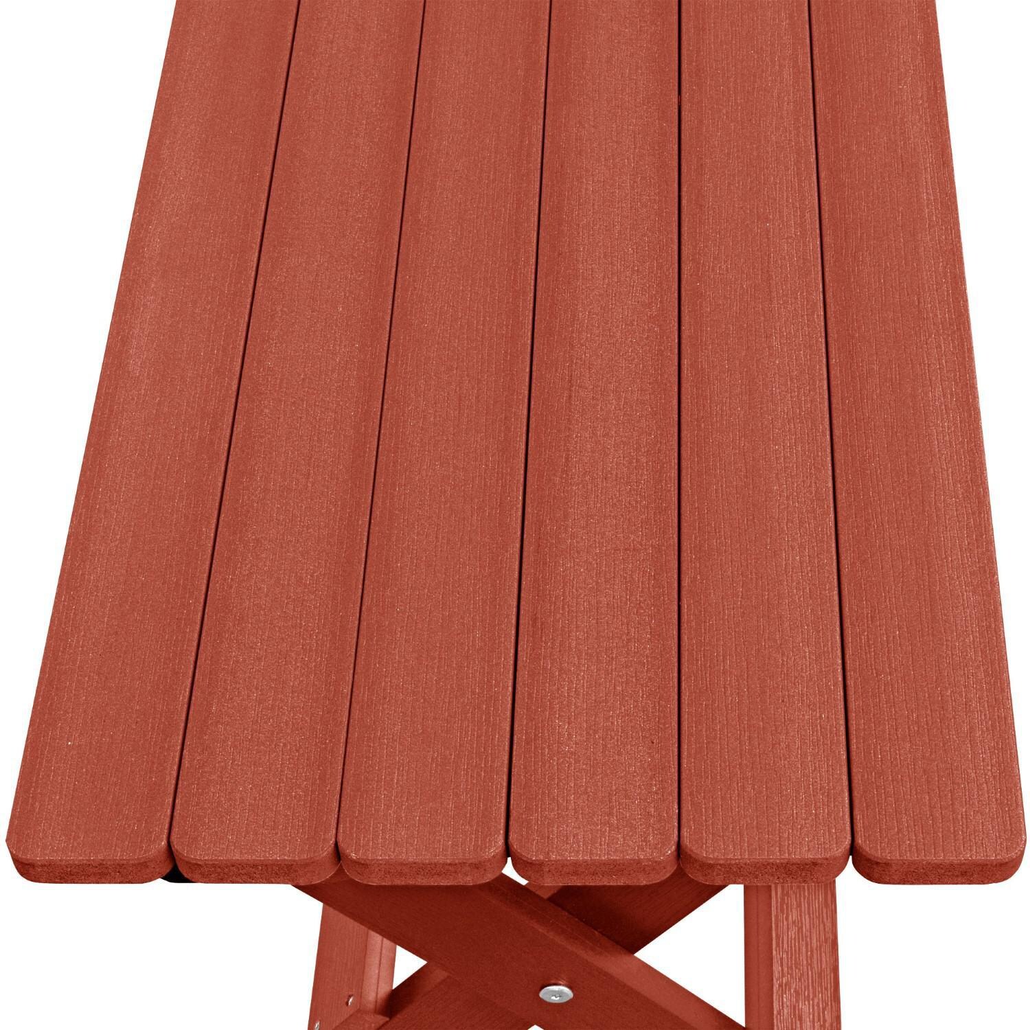 Lakeview The Charmville Folding Side Table - Rustic Red - Top thumbnail