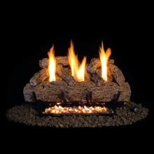Peterson Real Fyre 24-Inch Live Oak Gas Log Set With Vent-Free Natural Gas VF9 Burner - Manual Safety Pilot image