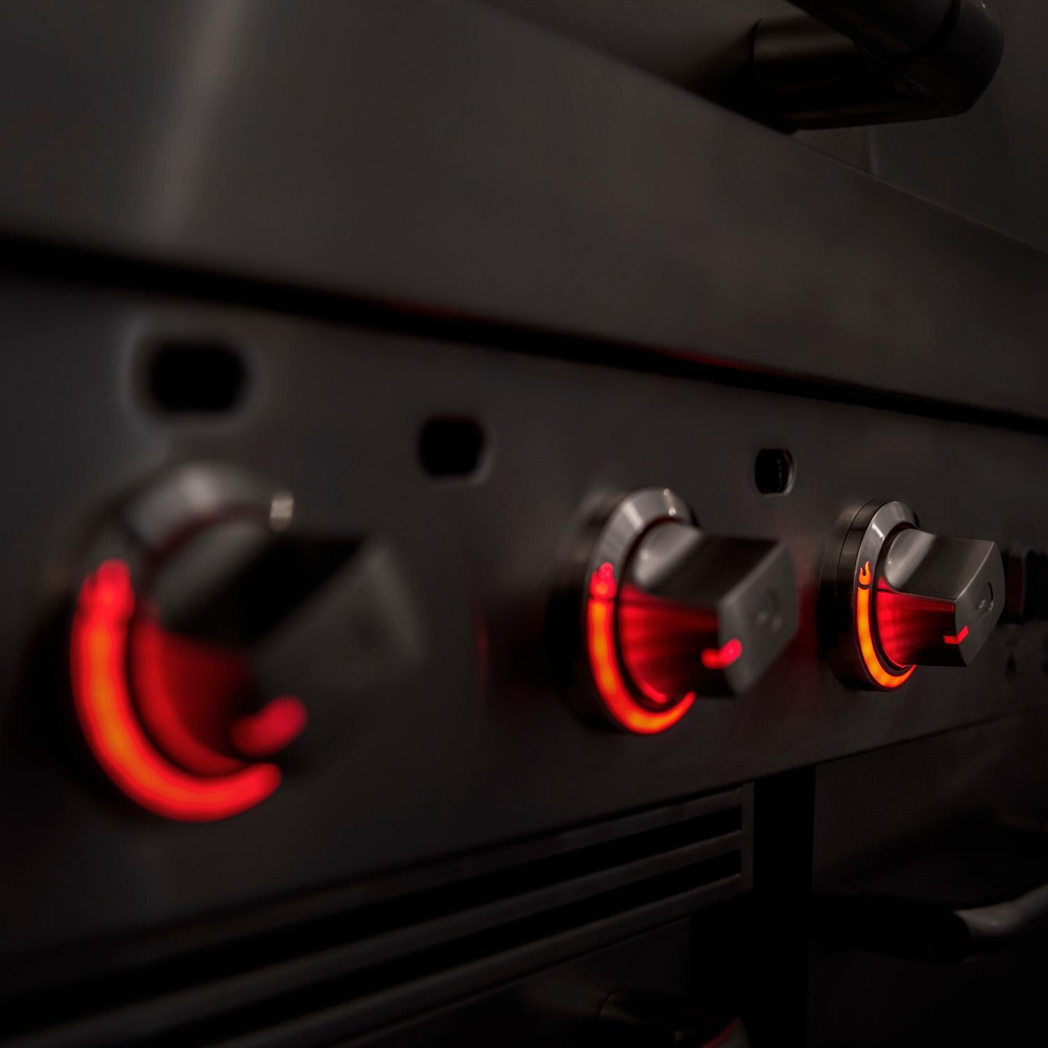 Charbroil 463246118 Medallion Series Modular Outdoor Kitchen Amplifire 5-Burner Gas Grill - LED Knob Detail thumbnail