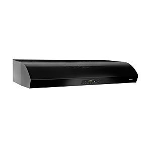 Broan 42Inch 450 CFM Under Range Hood Black QP342BL BBQGuys