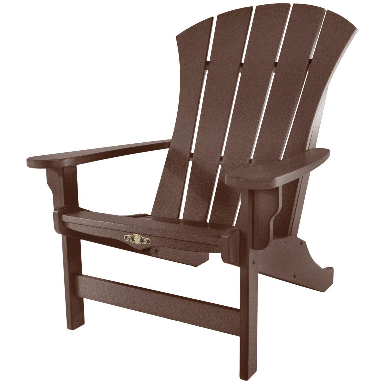 Pawleys Island Sunrise Poly Lumber Patio Adirondack Chair - Chocolate