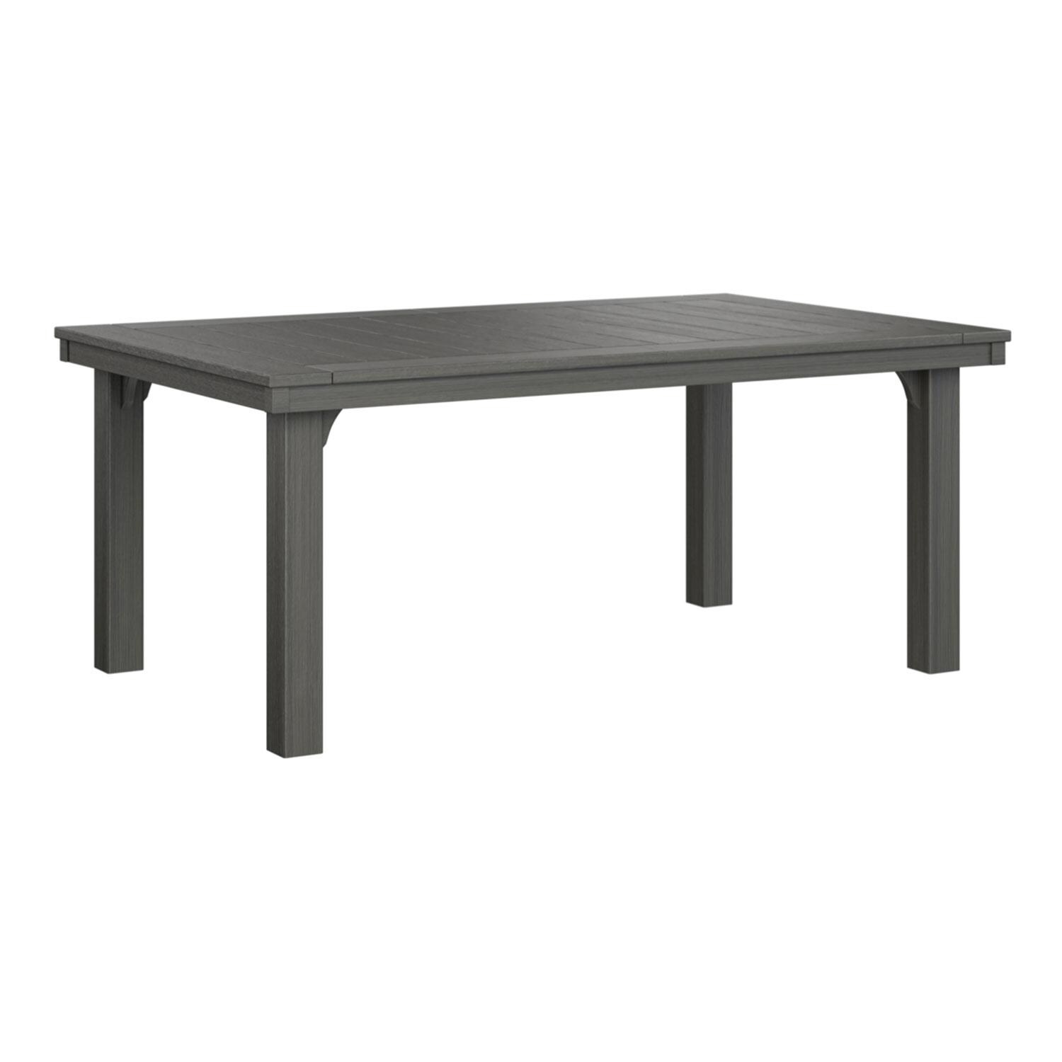 Homestead 72 Inch Recycled Plastic Rectangular Dining Table in Natural Coastal Grey by Berlin Gardens