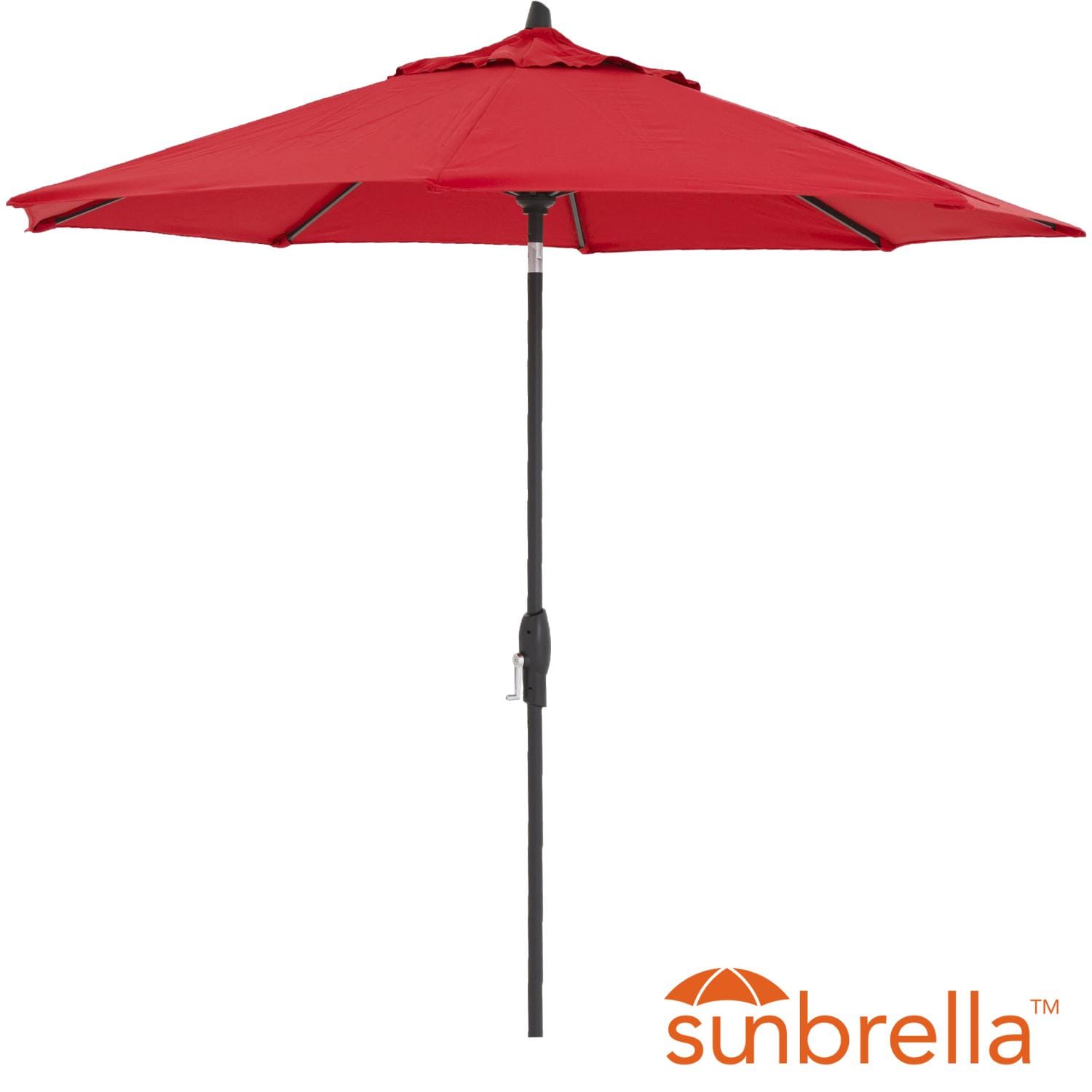 9 Ft Octagonal Aluminum Auto Tilt Patio Umbrella W Crank Lift By 9 Ft Octagonal Aluminum Auto Tilt Patio Umbrella W Crank Lift By Lakeview Outdoor Designs Black Frame Sunbrella Jockey Red Canopy Ultimate