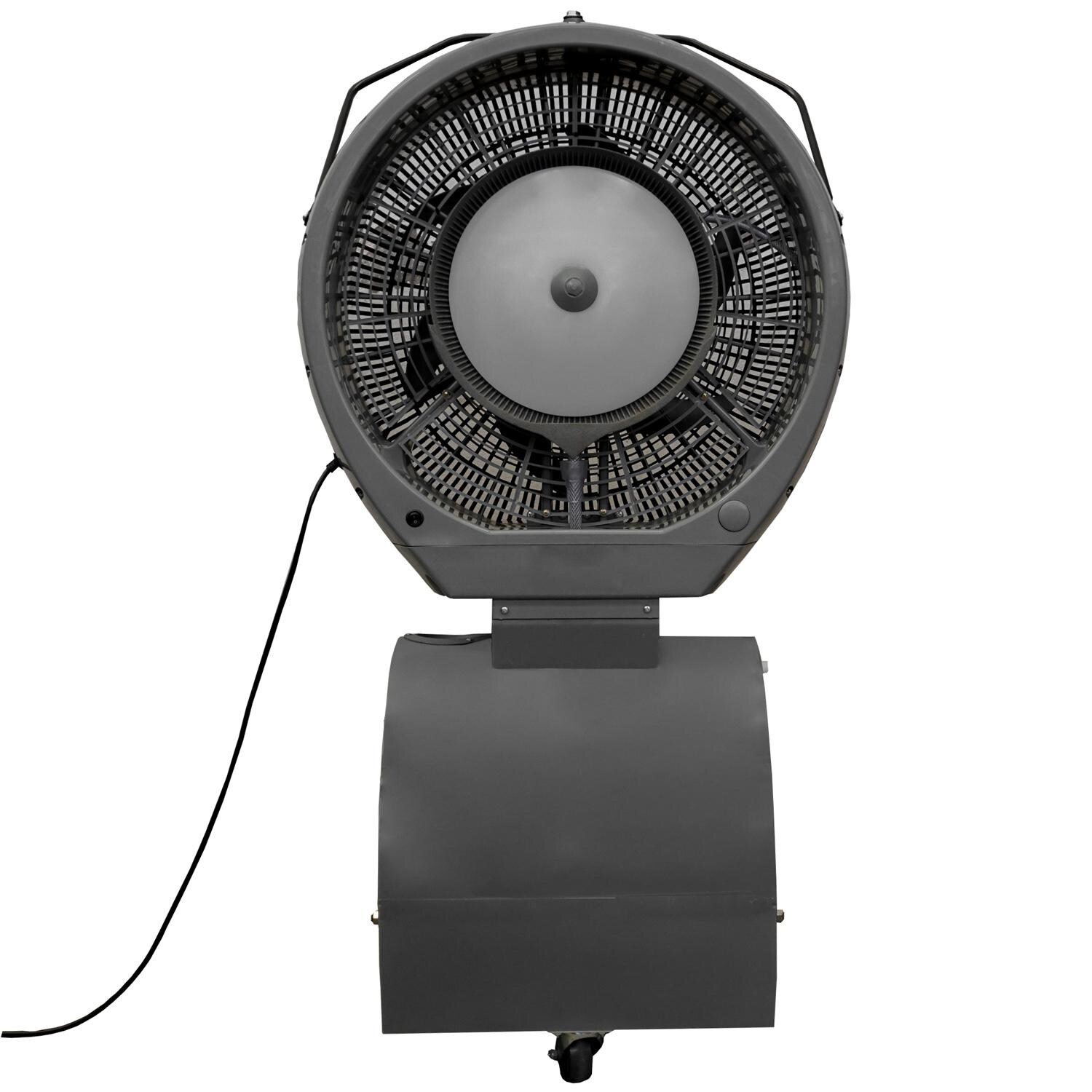 Ecojet by Joape LVP-040401 Hurricane Reservoir 18-Gallon Outdoor Misting Fan - Gray - Front View thumbnail