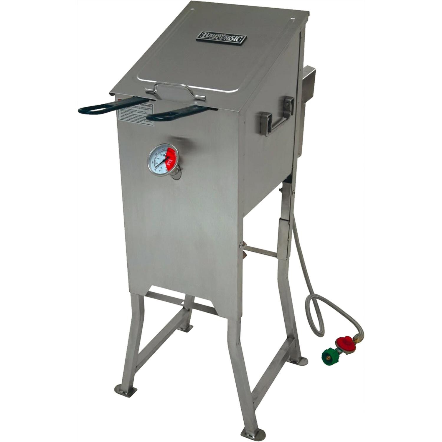 Bayou Classic 700-701 4-Gallon Stainless Steel Fryer With Two Stainless Steel Baskets thumbnail