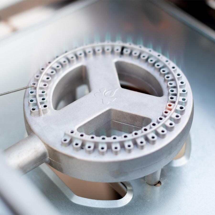 Camp Chef PG36WWSB + PG14 Woodwind Pro WiFi 36-Inch Pellet Grill With Propane Sidekick Griddle - Sidekick Burner Detail