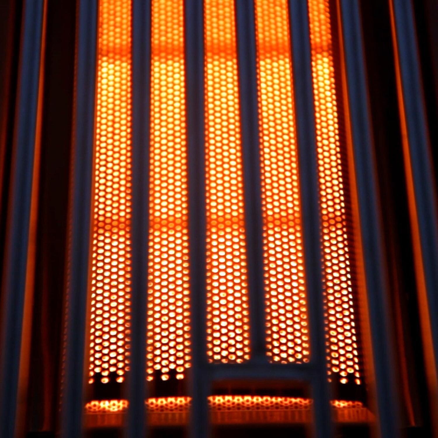 Blaze BLZ-IRN Infrared Searing Burner - In-Use Under Grate Close Up - Detail thumbnail