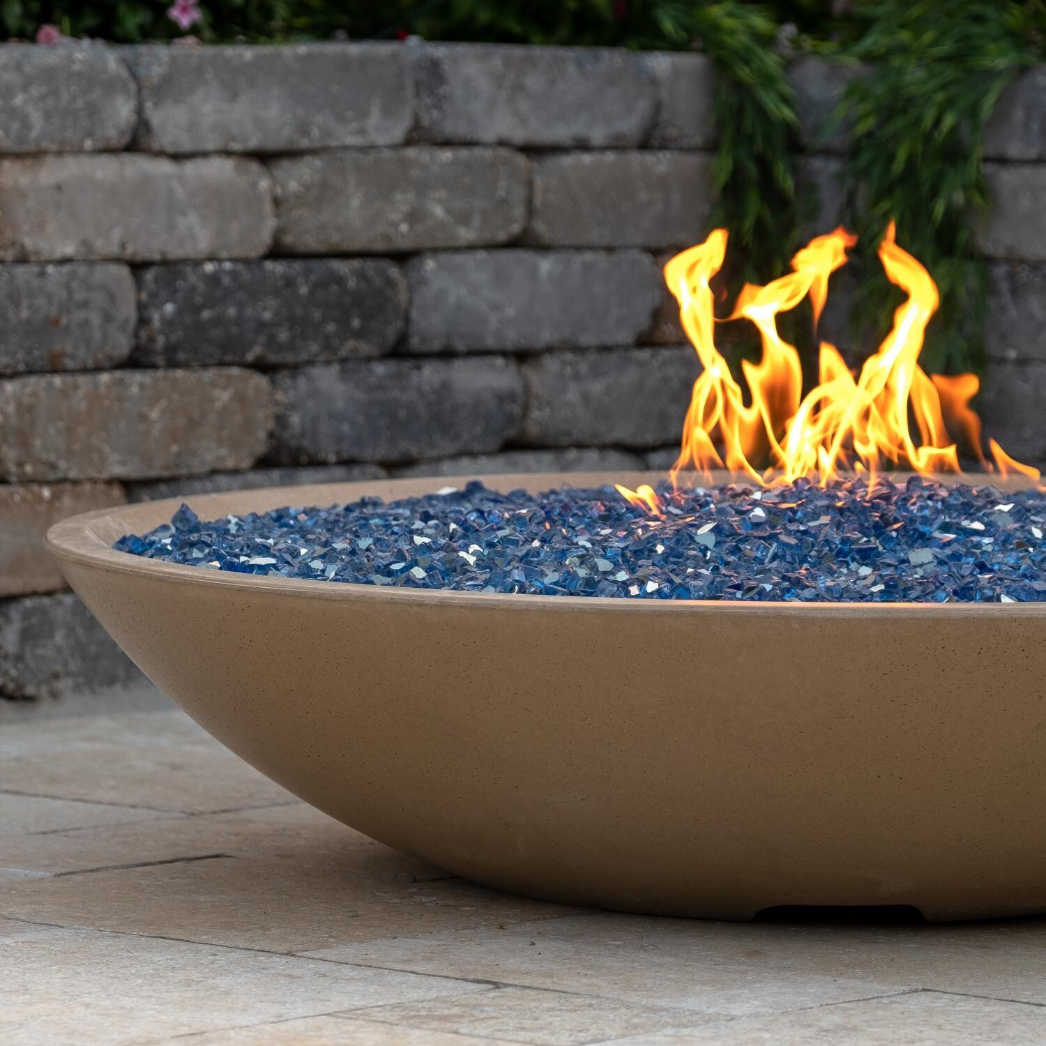 BBQGuys 751-CB-11-V6PC Marseille 48-Inch Fire Bowl - Tan - Detail thumbnail