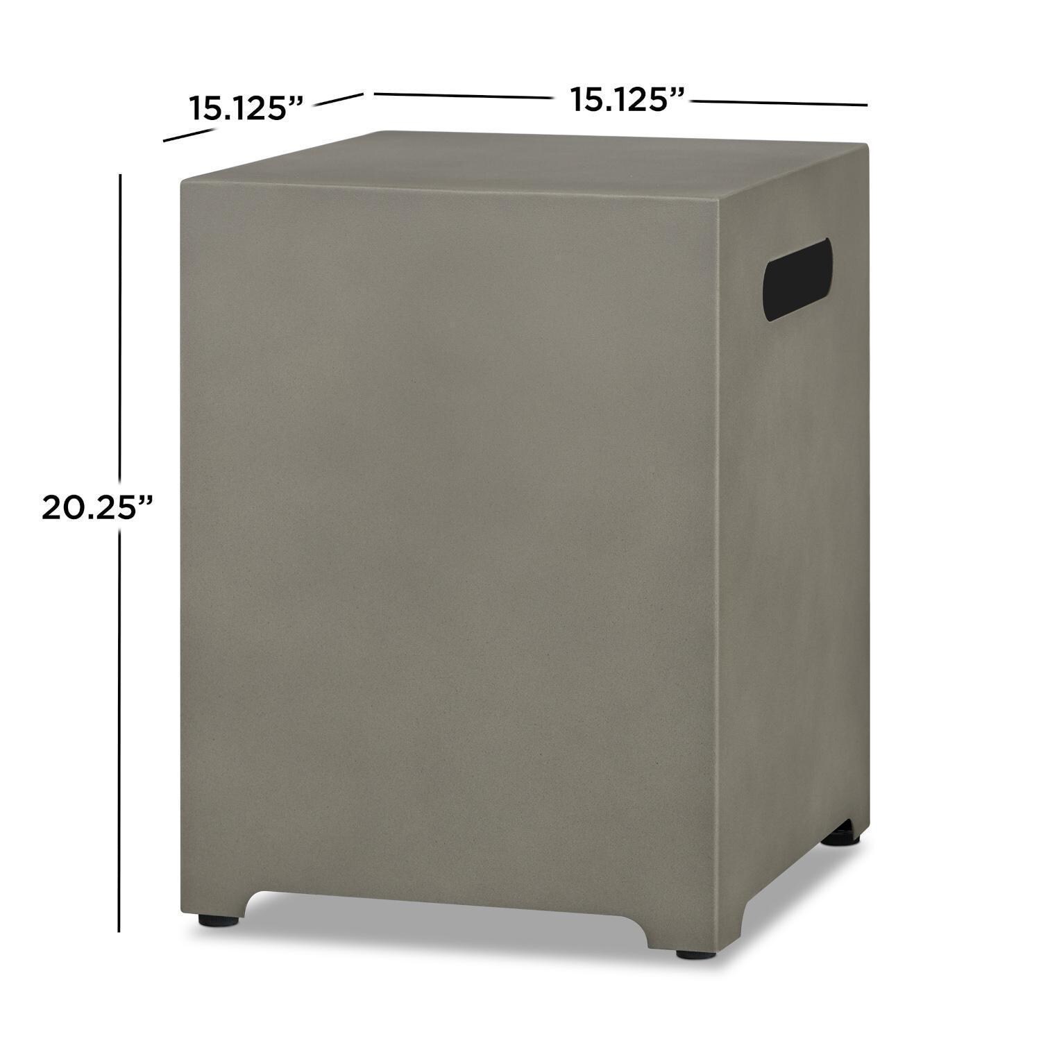 Lakeview Outdoor Designs SC-T0025-MGRY Propane Tank Cover - Dimensions thumbnail