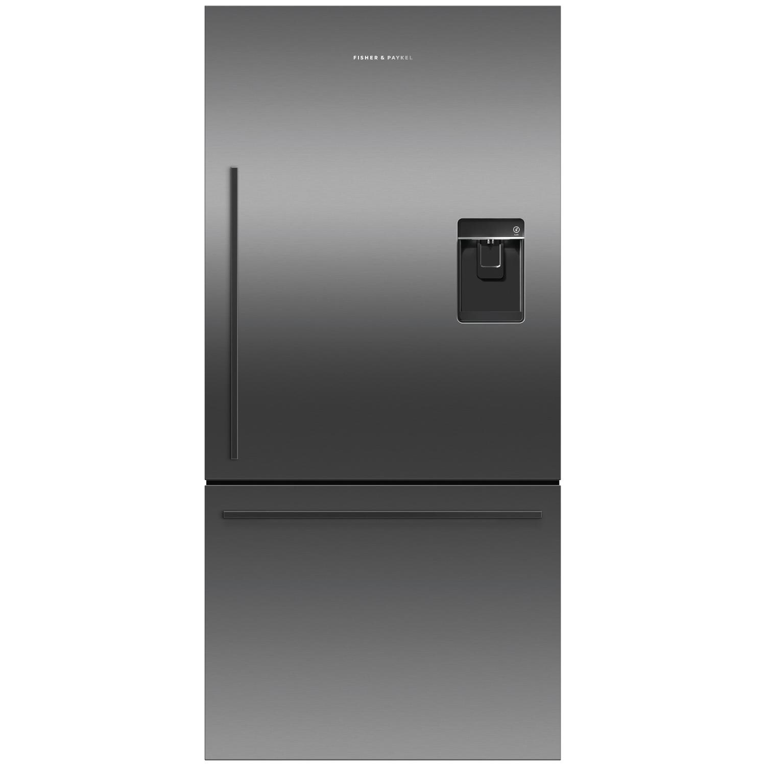 Fisher Paykel ActiveSmart 17.1 Cu. Ft. Refrigerator With Water Dispenser - Black Stainless Steel - RF170WDRUB5 image