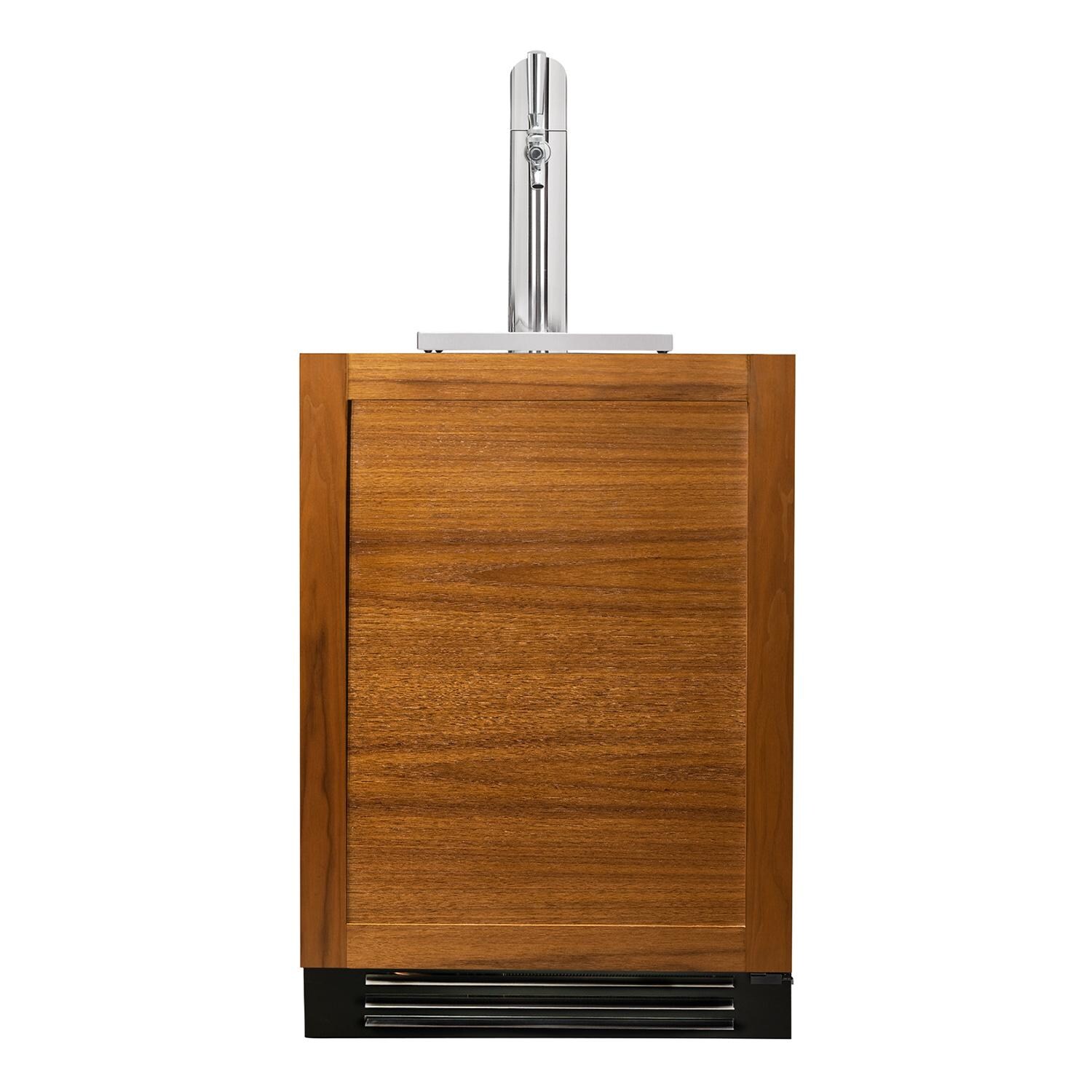 True TUR-24BD-R-OP-C 24 Inch Right Hinge Outdoor Single Tap Beverage Dispenser - White Background thumbnail