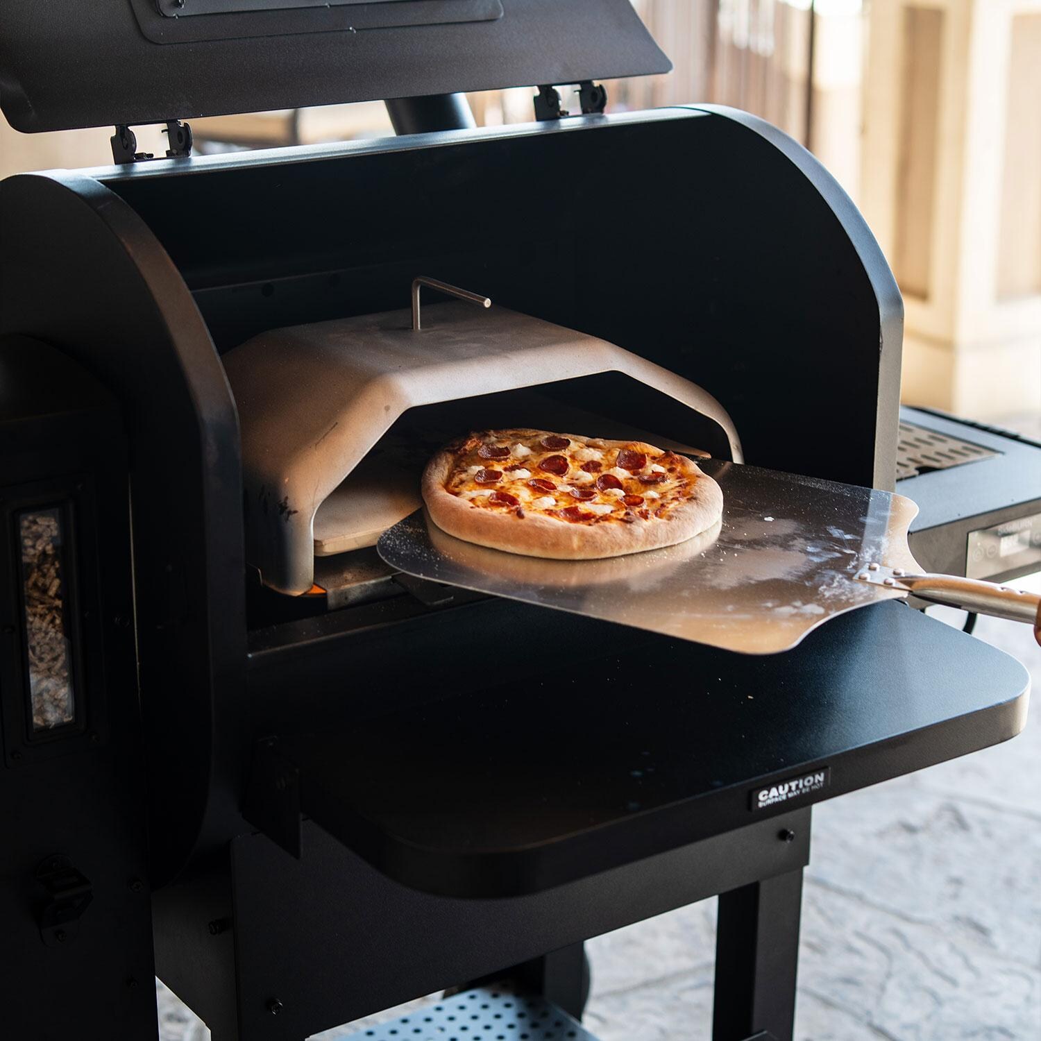 Green Mountain Grills Peak Prime 2.0 WiFi Pellet Grill w/ Cover - Baked Pizza (Pizza Attachment Sold Separately) - Lifestyle thumbnail