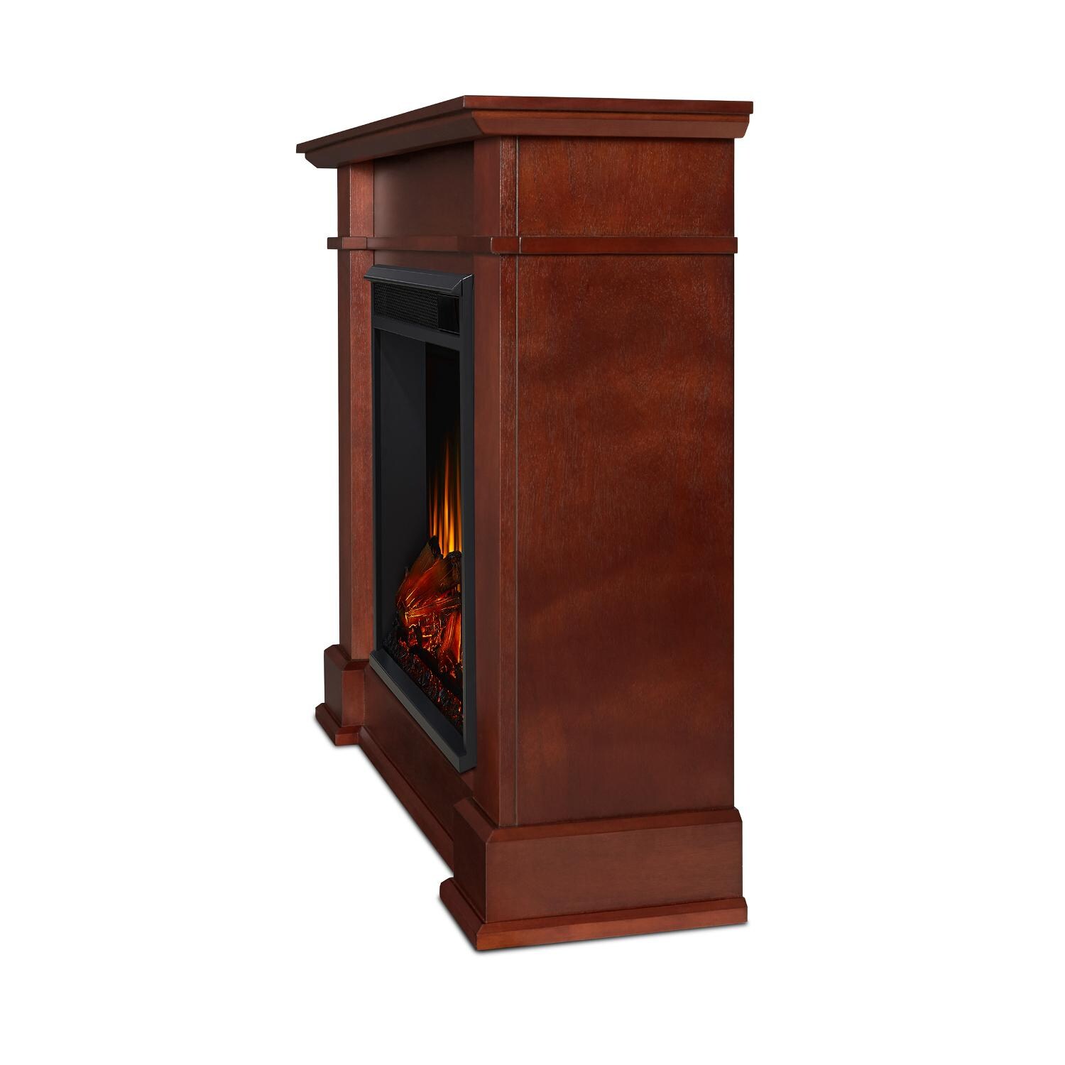 Real Flame - 1220E-DE - Devin Petite 36-Inch Electric Fireplace With Mantel - Dark Espresso - Side View thumbnail