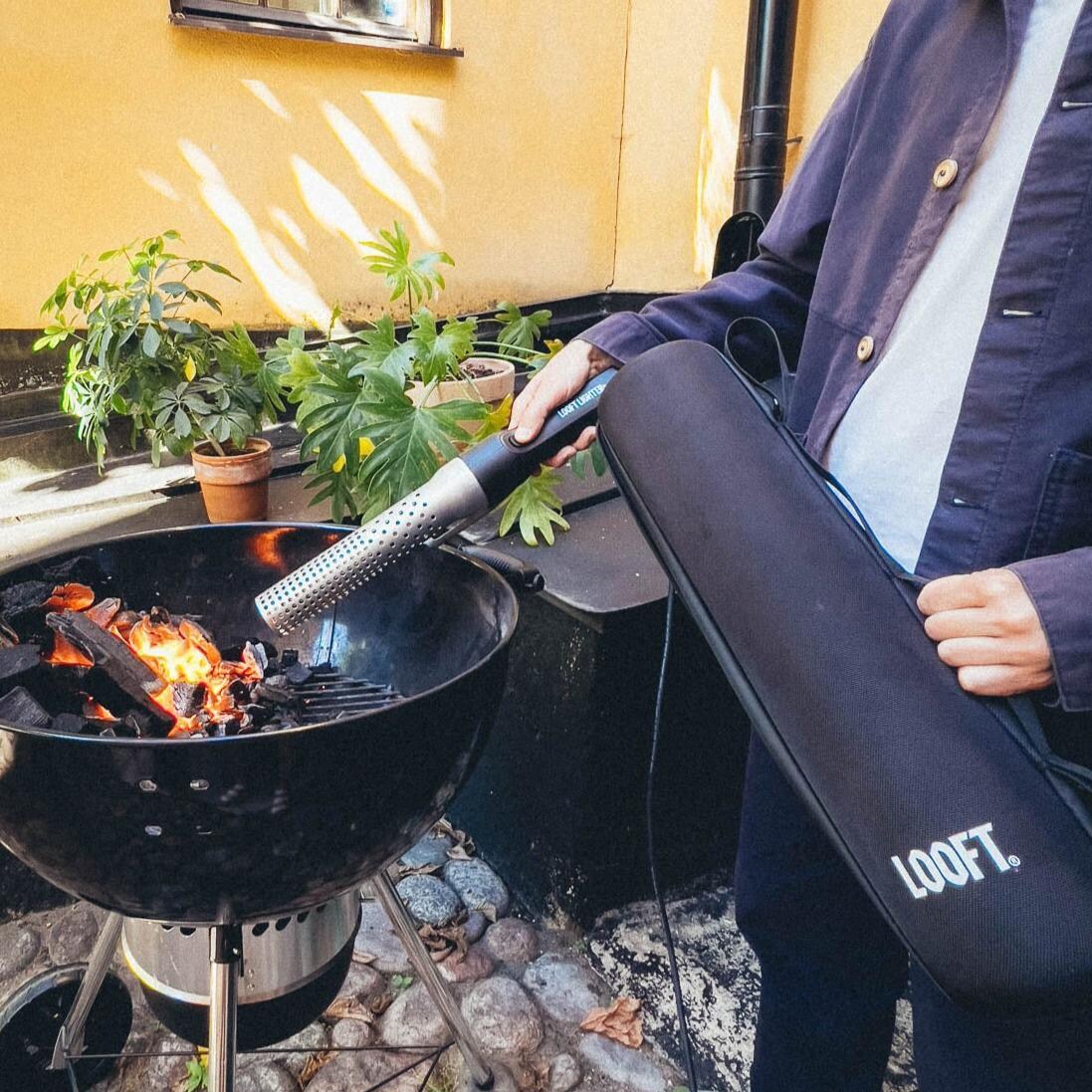 Looftlighter case-us Case for Classic & Pro Charcoal Starters - Lifestyle (Shown W/ Looft Lighter I - Sold Separately) thumbnail