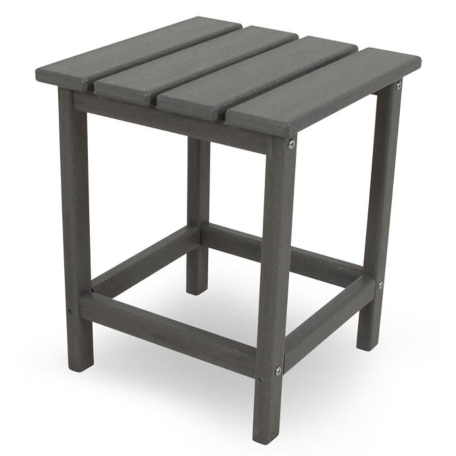 POLYWOOD ECT18GY Long Island 18 Inch Side Table in - Slate Grey thumbnail