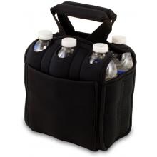 Picnic Time Six Pack Insulated Beverage Tote - Black image