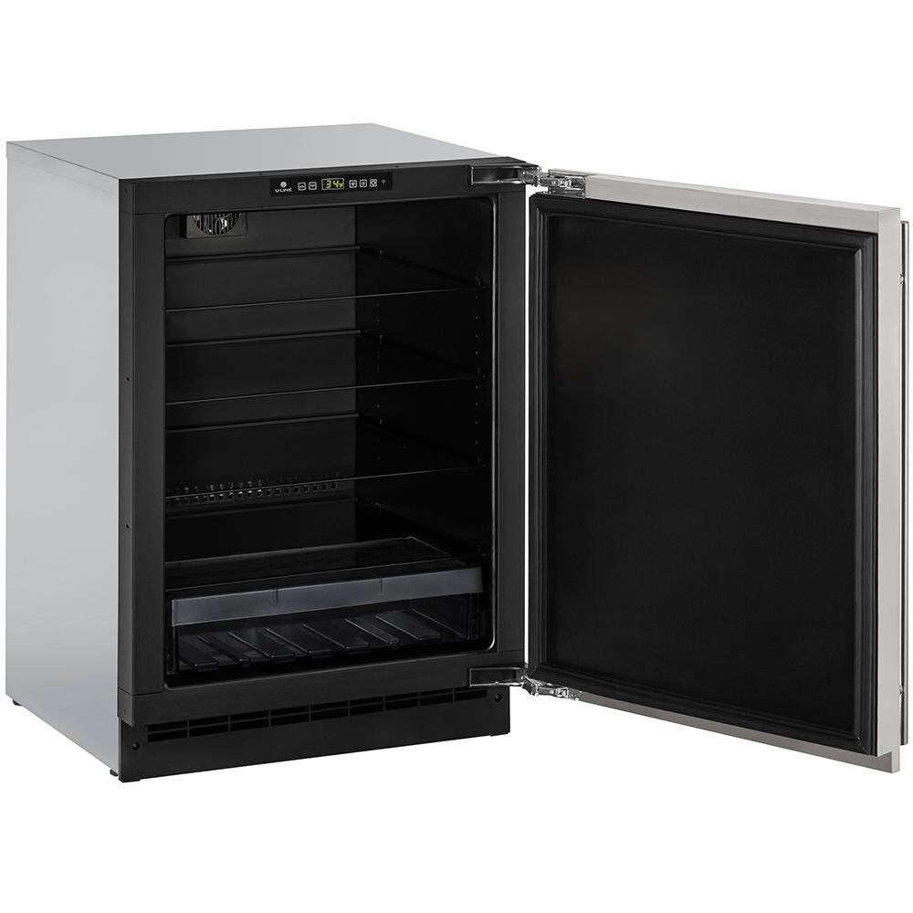 U-Line 24-Inch 4.9 Cu. Ft. Built-In Compact Refrigerator - Open View thumbnail