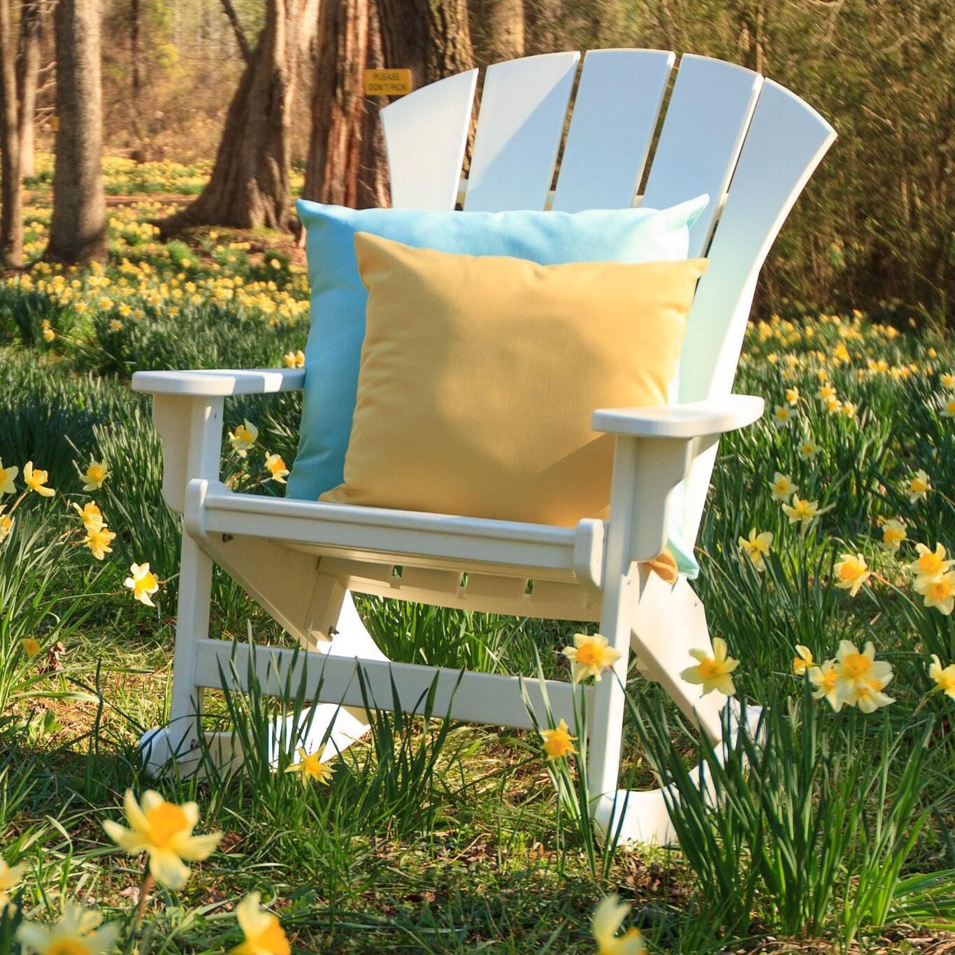 Pawleys Island Sunrise Poly Lumber Patio Adirondack Rocking Chair - White thumbnail