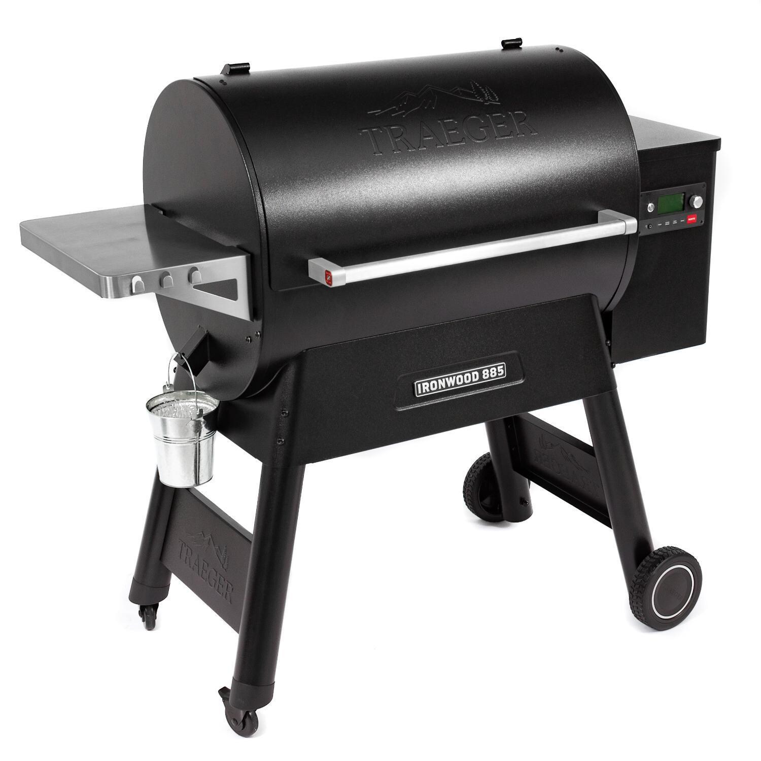 Traeger TFB89BLF Ironwood 885 Wood Pellet Grill - Angle View thumbnail