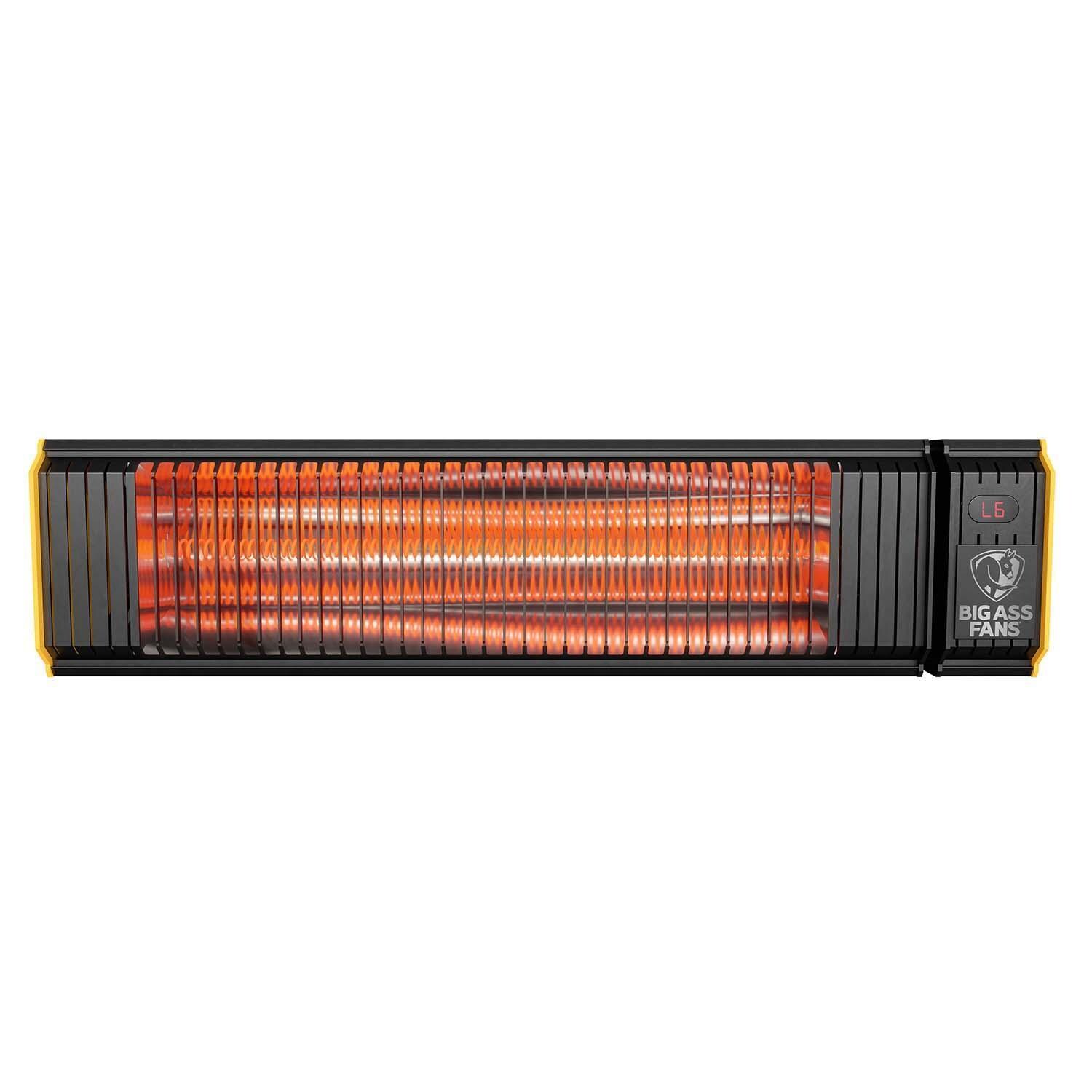 Big Ass Fans BAFCF15120B Obsidian 27 Inch 1500W Single Element 120V Electric Infrared Patio Heater -Black - White Background thumbnail