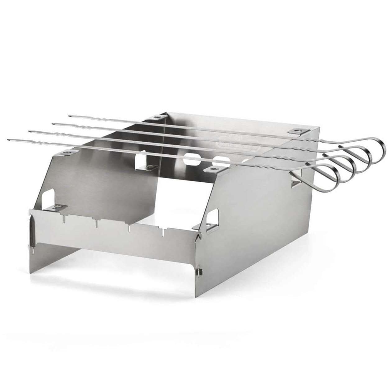 Napoleon 71301 SIZZLE ZONE Burner Windshield and Skewer Rack - Large - Skewers Top Position - White Background thumbnail