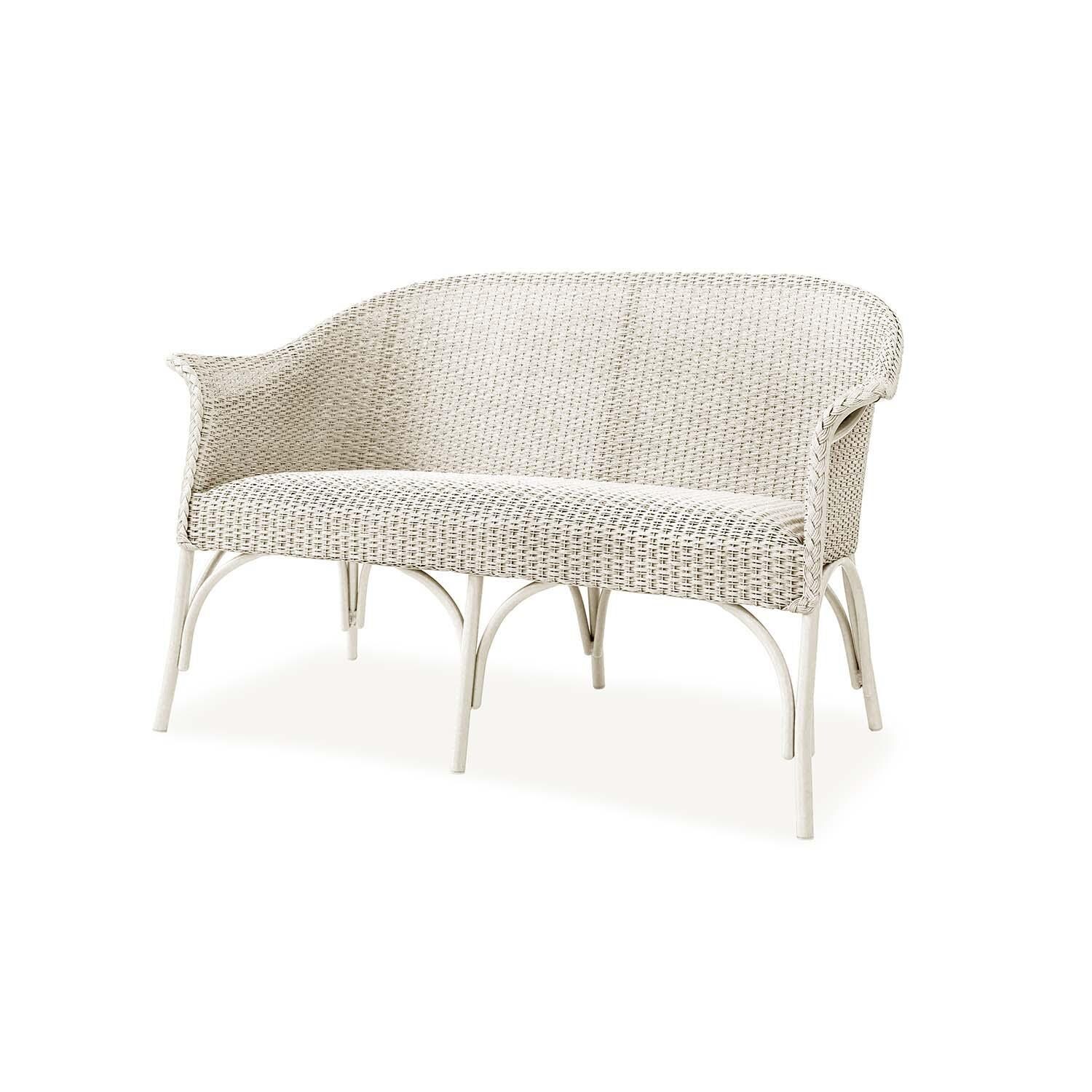 Lakeview Timeless View Wicker Loveseat in Ivory - Left Side thumbnail