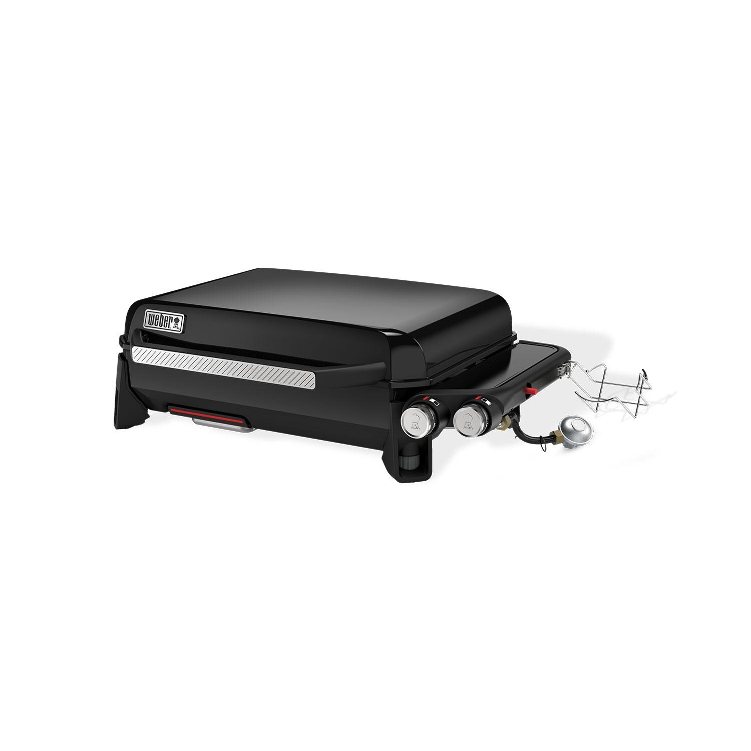 Weber 1500213 Traveler 22-Inch Portable Griddle - Exterior Slanted Left - White Background thumbnail