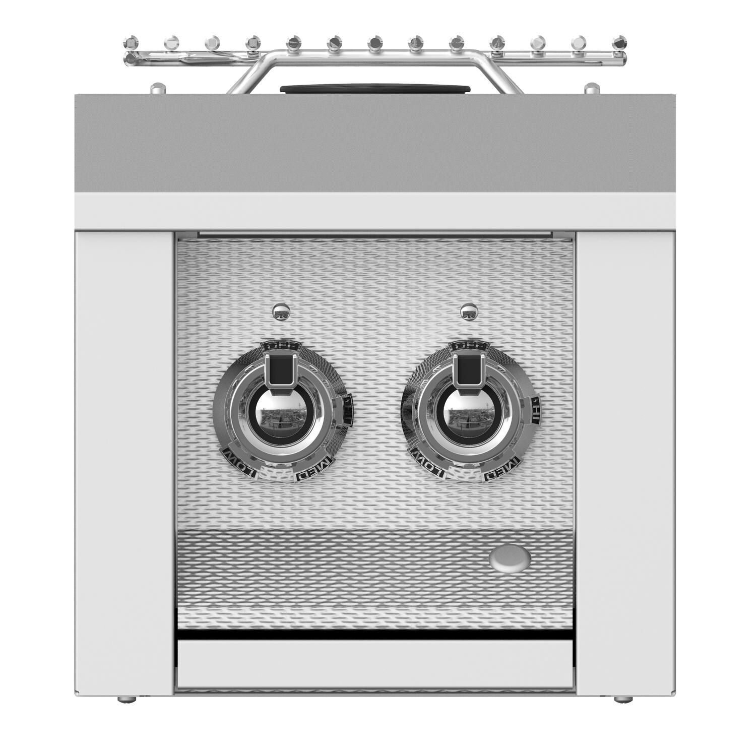 Aspire By Hestan Built-In Natural Gas Double Side Burner - Steeletto - AEB122-NG-SS thumbnail