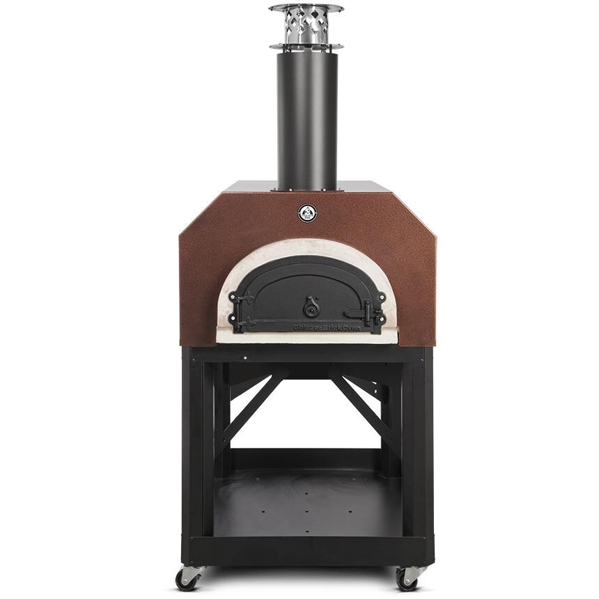 Chicago Brick Oven 750 Outdoor Wood Fired Pizza Oven On Cart - Full View thumbnail