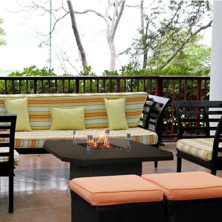 Firegear Key West 36-Inch Natural Gas Fire Pit Table With Iron Gray Tabletop