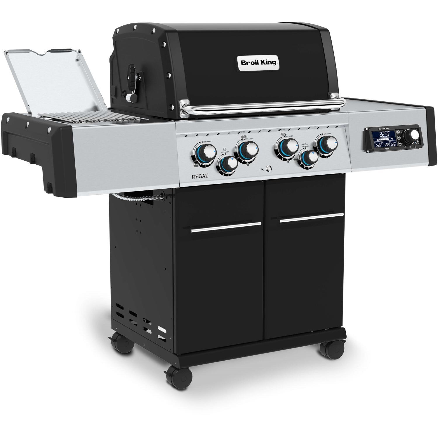 Broil King 687247 Regal Q 490 Pro IR Natural Gas Grill - Angled - White Background thumbnail