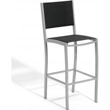 Travira Aluminum Bar Stool W/ Black Sling By Oxford Garden image