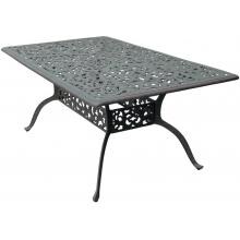 Darlee Series 80 72 X 42 Inch Cast Aluminum Patio Dining Table