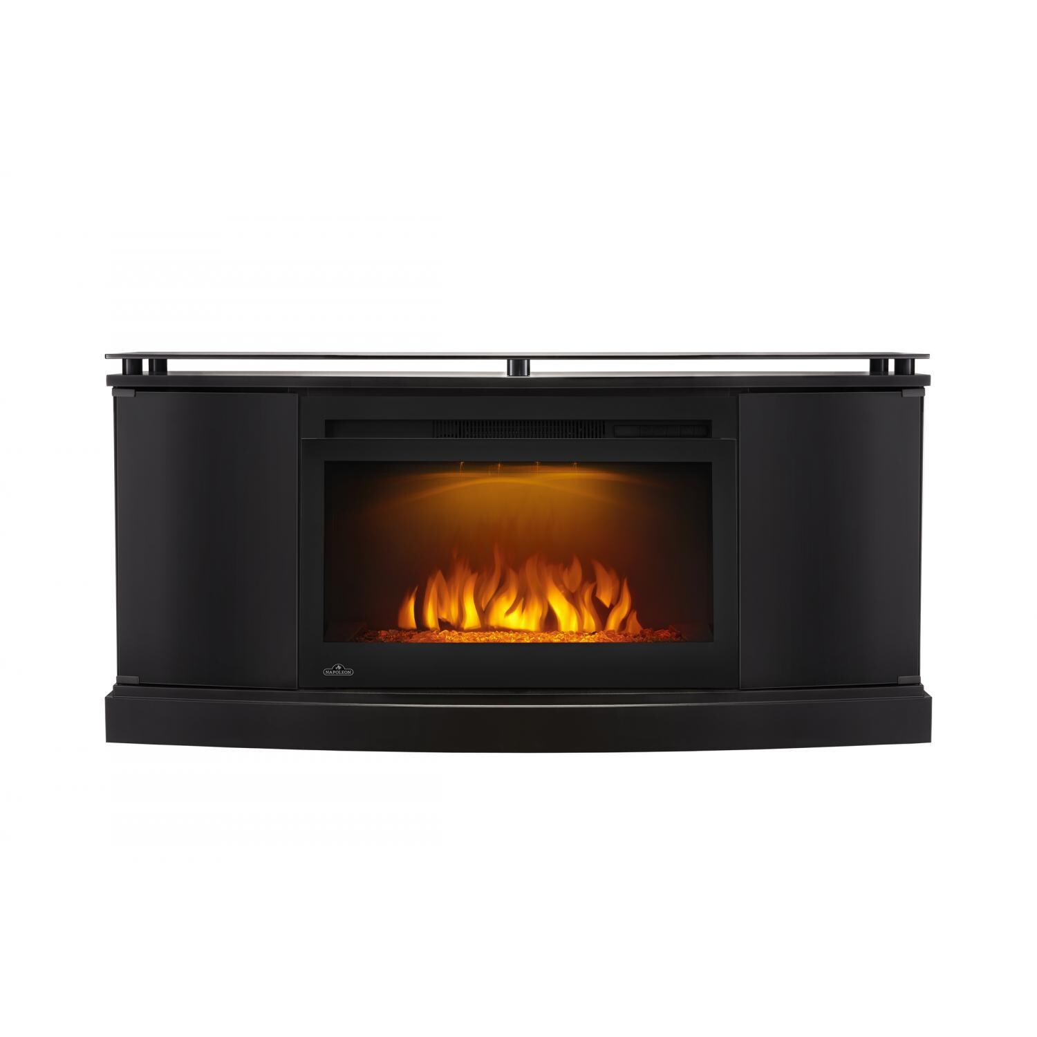 Napoleon NEFP27-3116B 53-Inch Anya Electric Fireplace Media Console - Black - Orange Night Light thumbnail