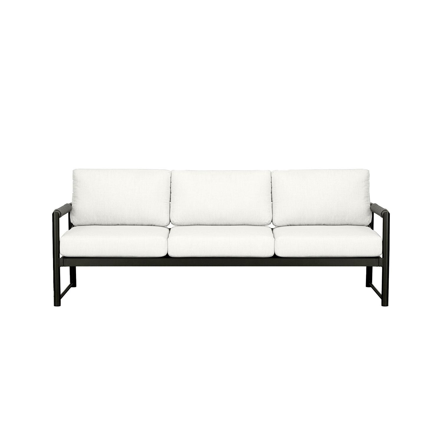 Lakeview AVEBAY-BK-CO-SET135-CN Avenue Bay Black/Carbon 4 Pc Sofa Set - Canvas Natural - Sofa - White Background thumbnail
