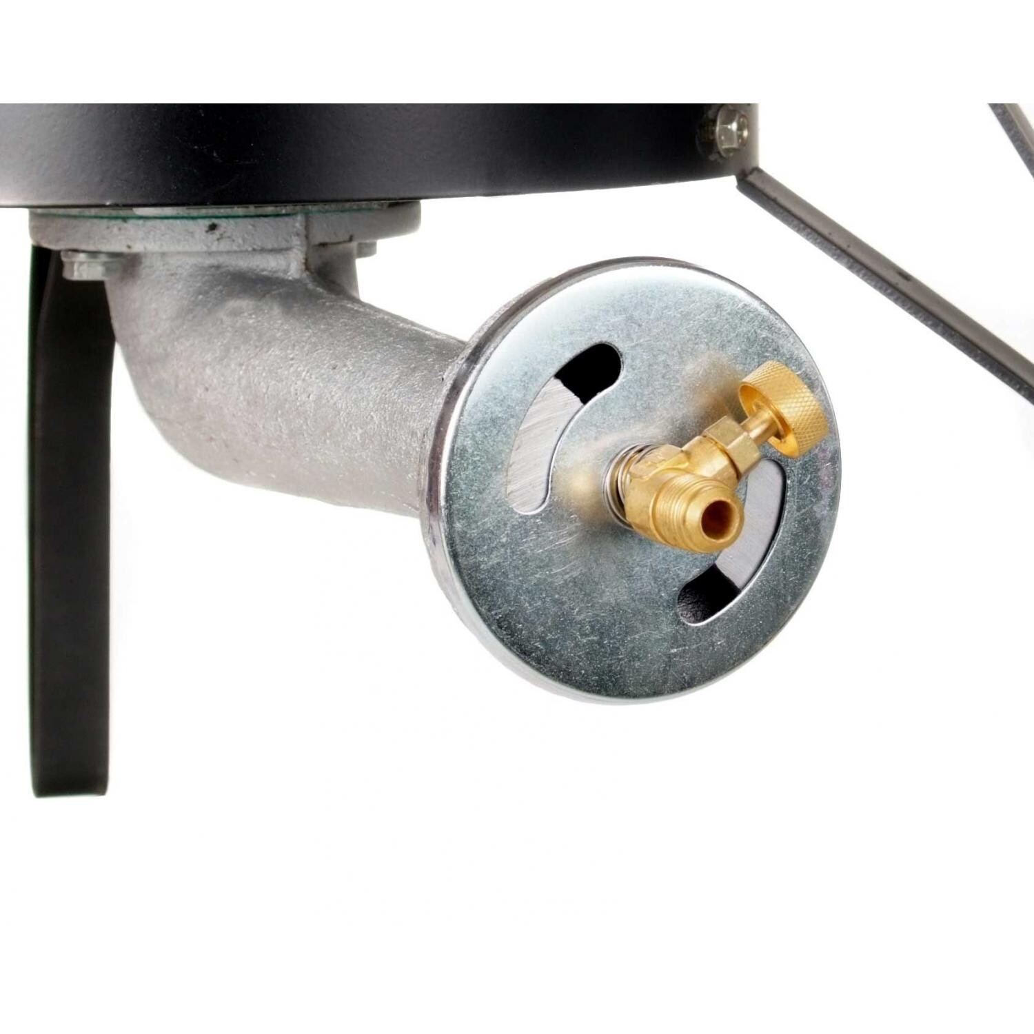 Cajun Cookware Super Cooker Low Pressure Propane Gas Burner On Low Stand - Gas Inlet & Air Mixer thumbnail