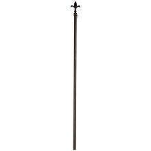 Evergreen Fleur-De-Lis Estate Flag Pole - Black image