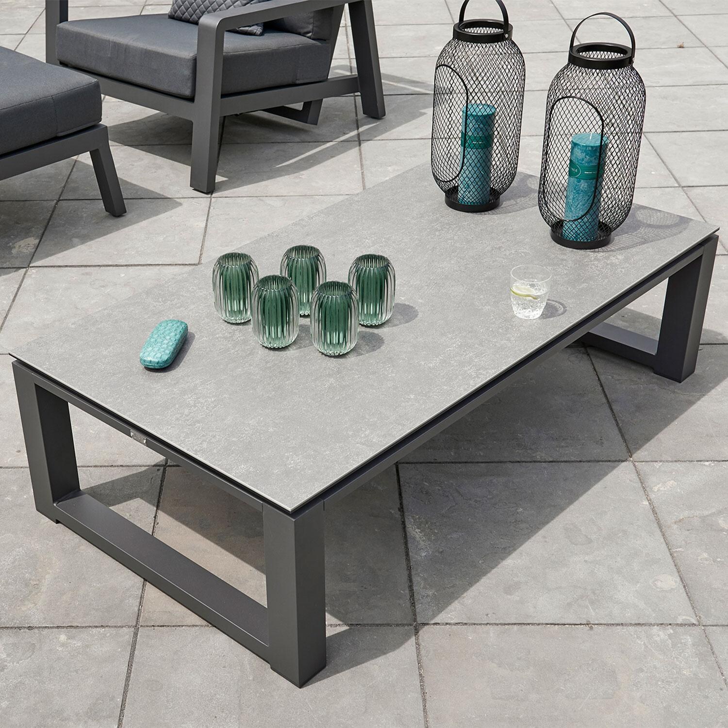 Boston Select Primavera Aluminum Coffee Table By KETTLER - Patio - Lifestyle thumbnail