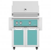 Hestan 30-Inch Natural Gas Grill W/ All Infrared Burners & Rotisserie On Double Door Tower Cart - Bora Bora - GSBR30-NG-TQ