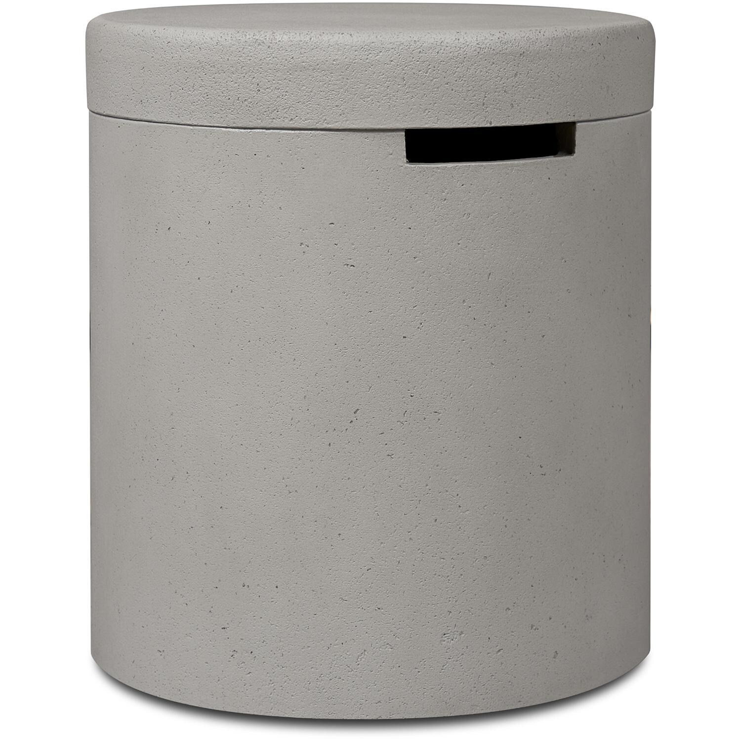 BBQGuys Signature 3719-FOG Grand Lake Tank Cover in Fog - Angled View - White Background thumbnail