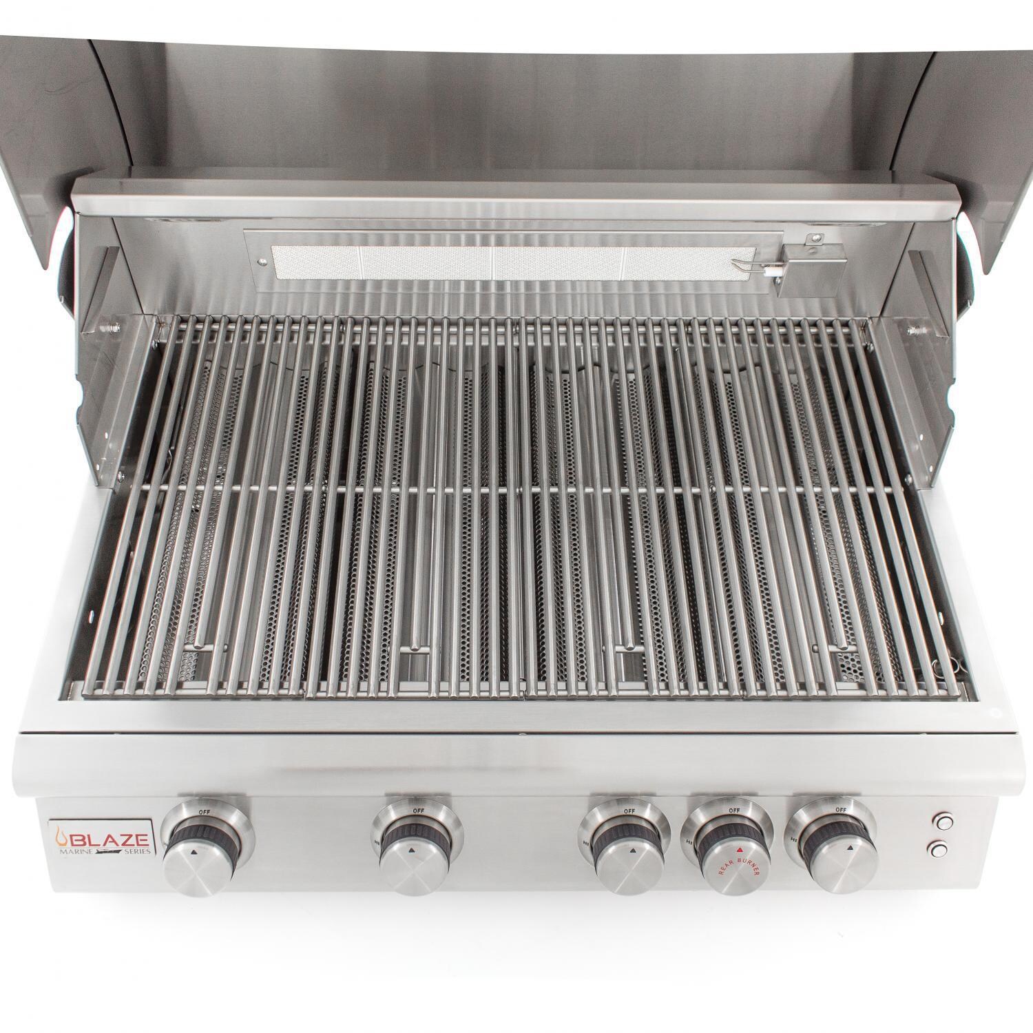 Blaze LTE Marine Grade 32Inch 4Burner BuiltIn Natural Gas Grill With