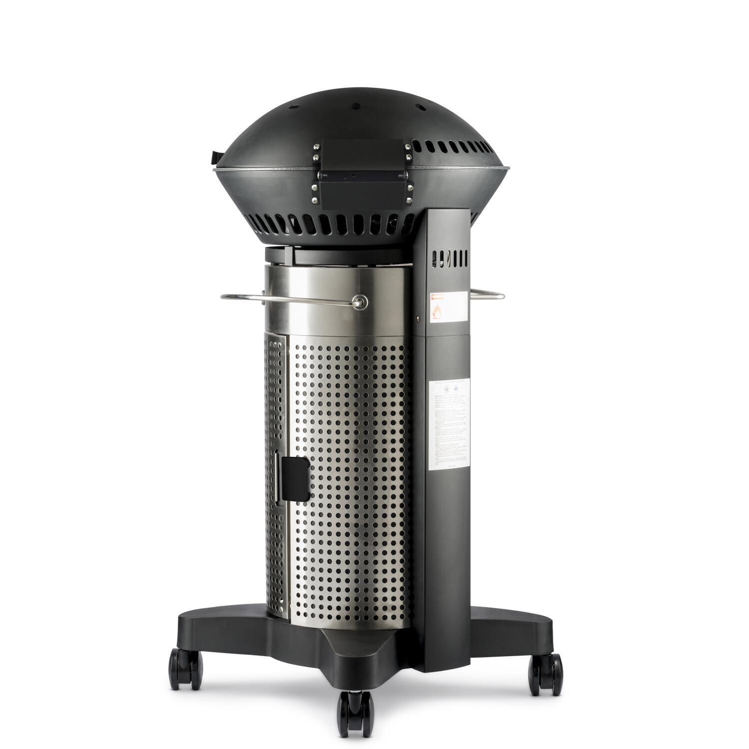 Fuego F21S-H + FEANG2  Element 21-Inch Freestanding Natural Gas Grill - Stainless Steel - Right Back Angle thumbnail