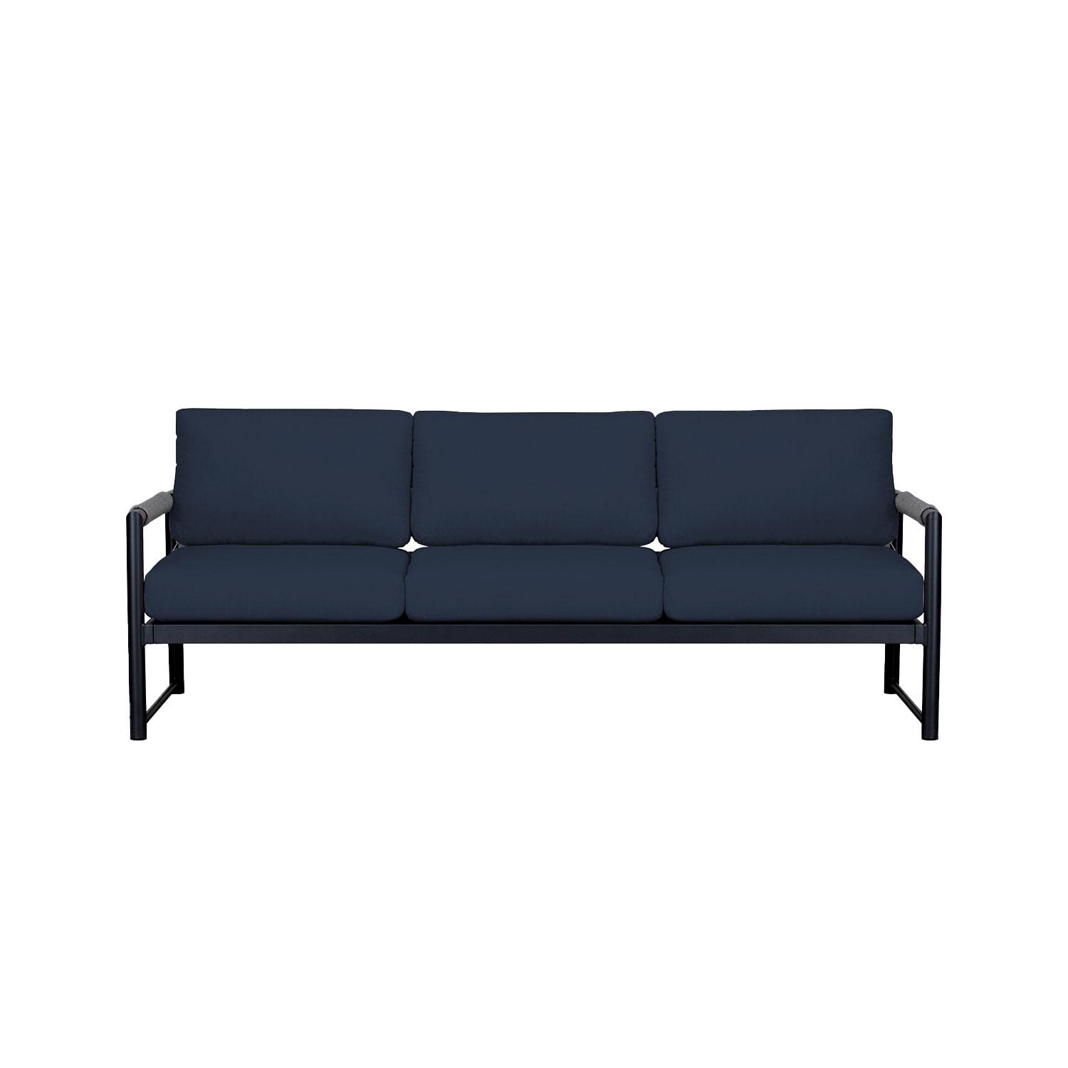 Lakeview AVEBAY-BK-CO-S-IN Avenue Bay Black/Carbon Sofa - Spectrum Indigo - Display - White Background thumbnail
