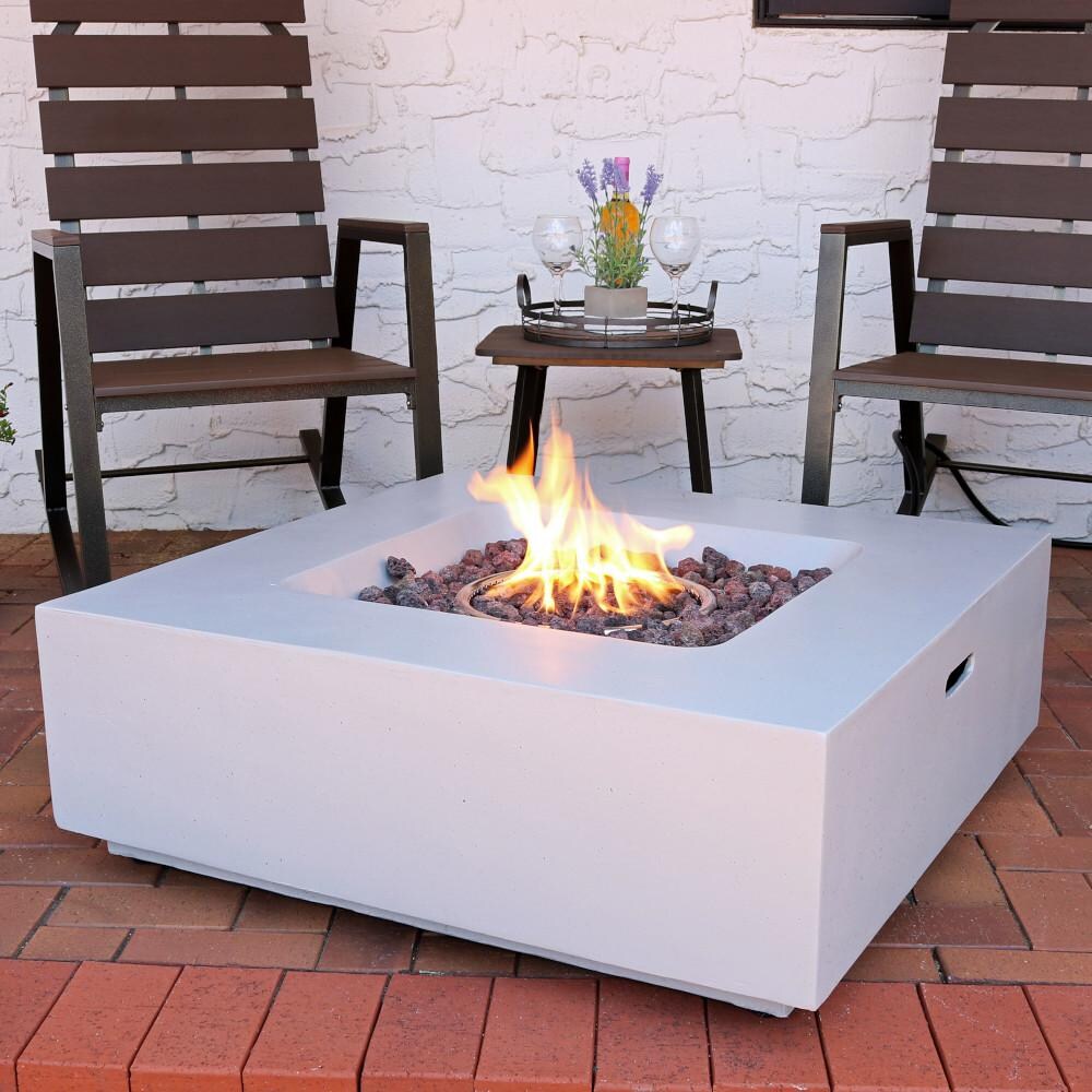 Sunnydaze Contempo 34-Inch Square Propane Gas Fire Pit - WAR-427 image