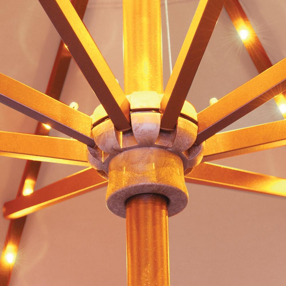 Galtech 9 Ft. Octagonal Patio Umbrella W/ Crank Lift - Hub Detail thumbnail