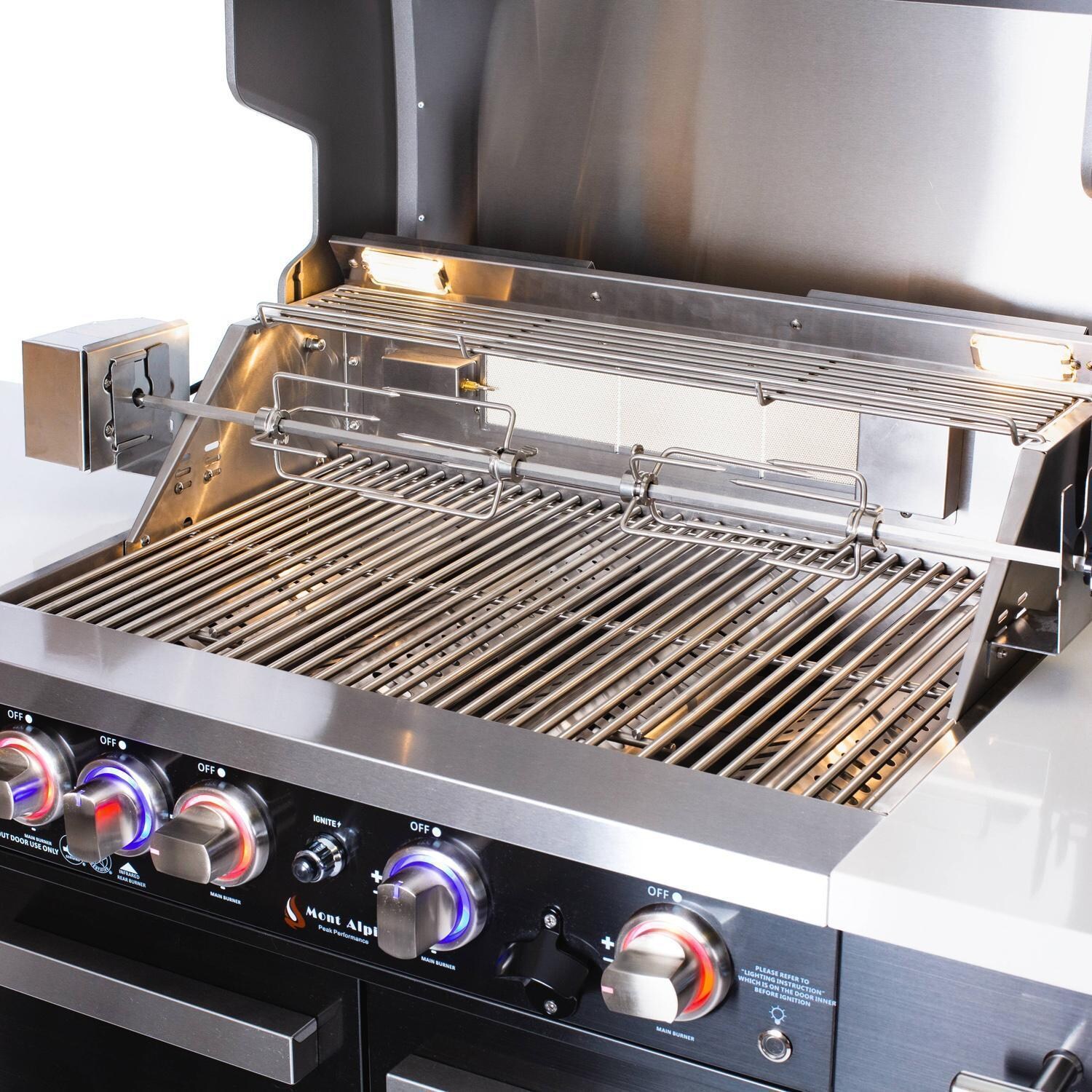 Mont Alpi MA-957FC 957 Propane Island - Open Grill - Detail thumbnail