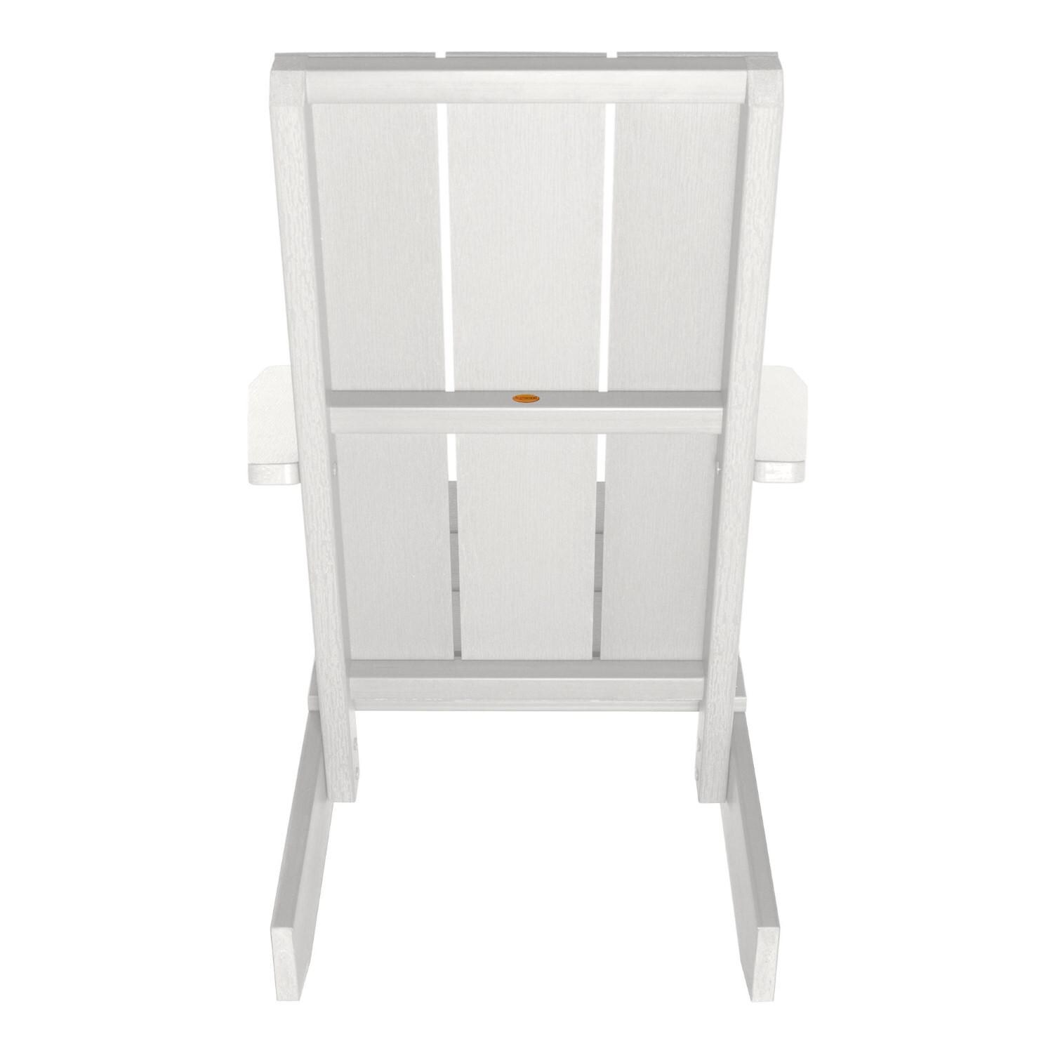 Lakeview Classical Cove Modern Adirondack Chair - White - Back thumbnail