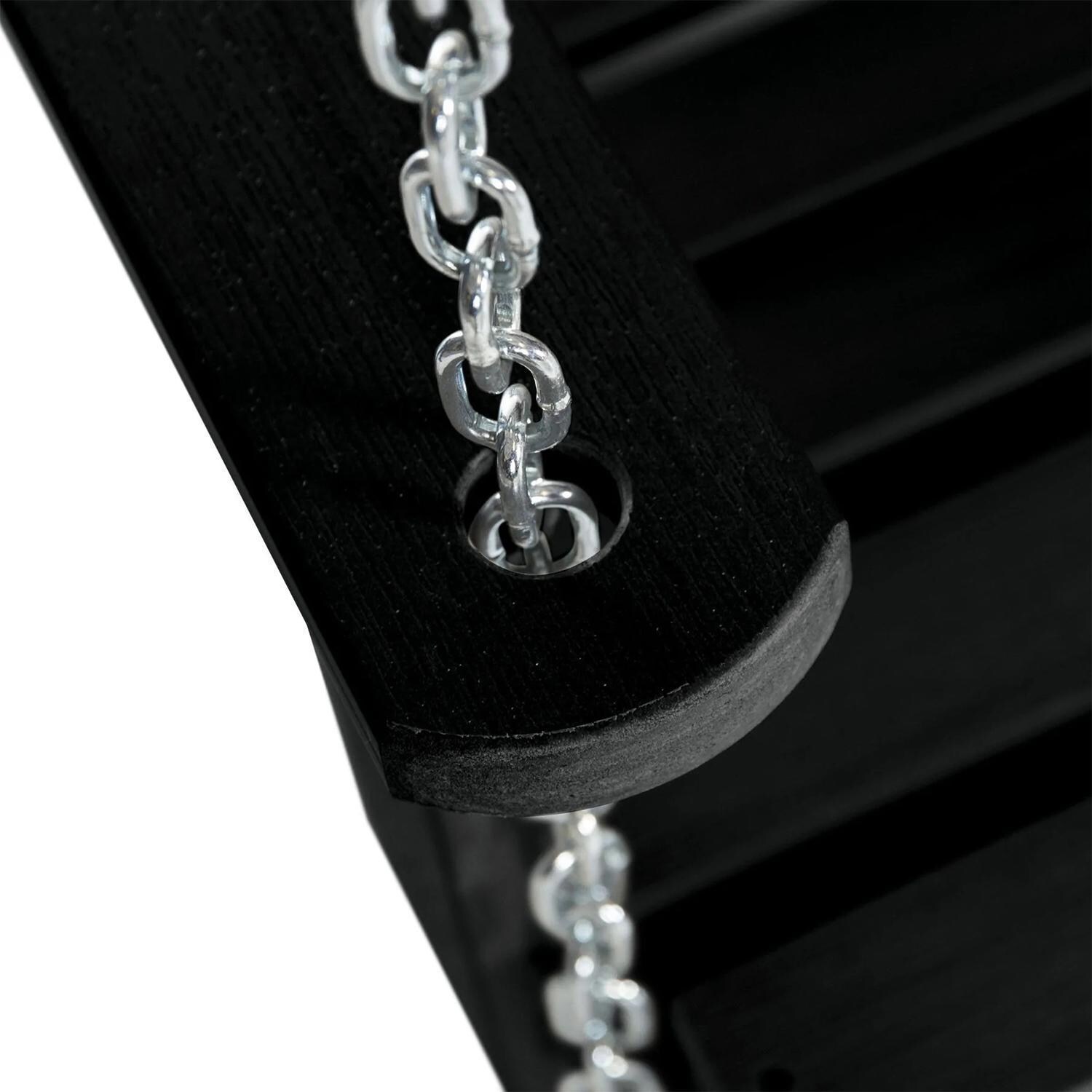 Lakeview Hart Lane Porch Swing - 5ft - Black - Chain Detail thumbnail