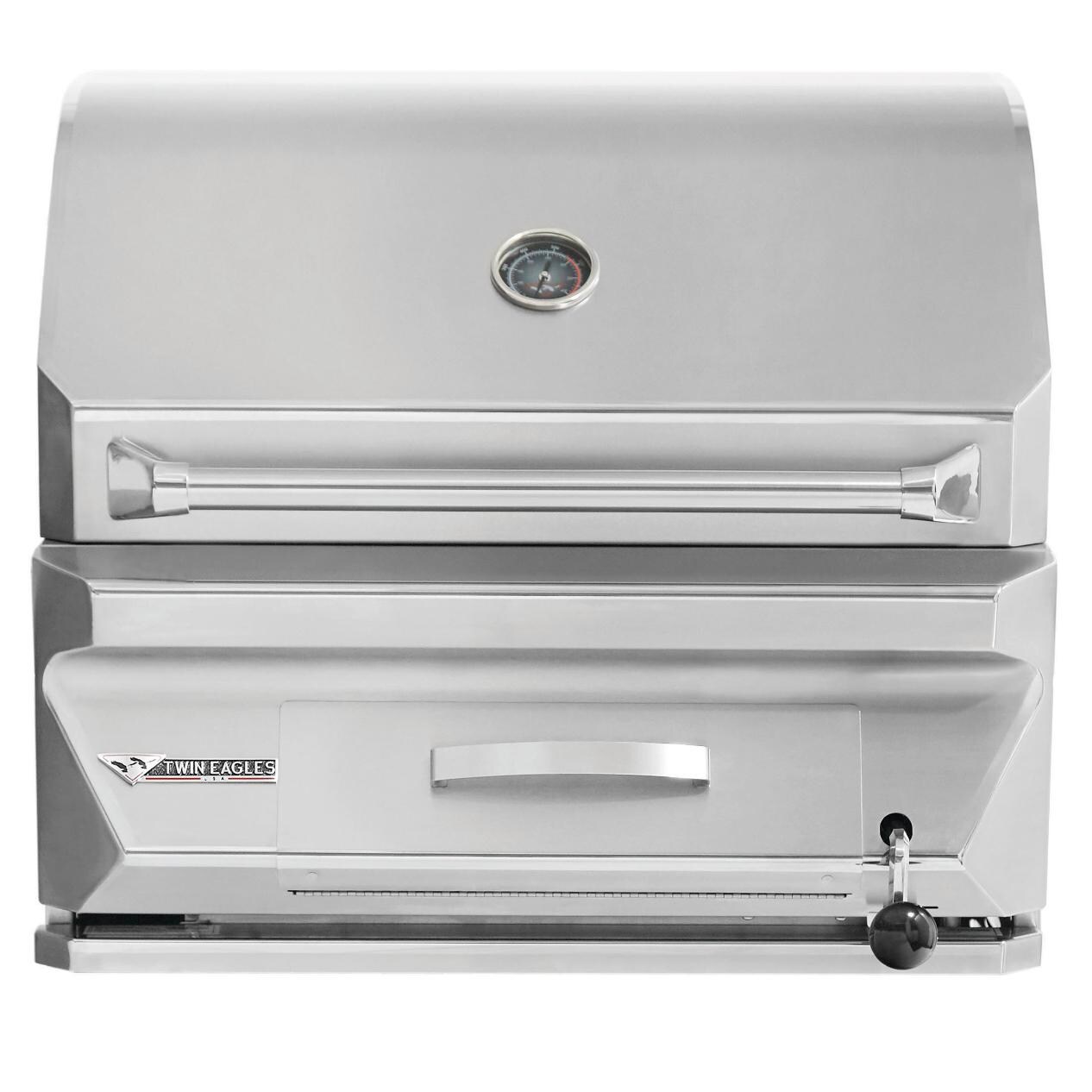 Twin Eagles 30Inch BuiltIn Stainless Steel Charcoal Grill TECG30C
